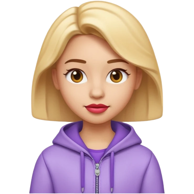 A 3D emoji with a Disney style that the depicts a person who is learning to become a fashionista as her highchool extended profile. She is young in a highschool age. emoji