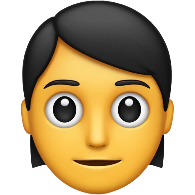 i only want an outline and it has to be straight emoji