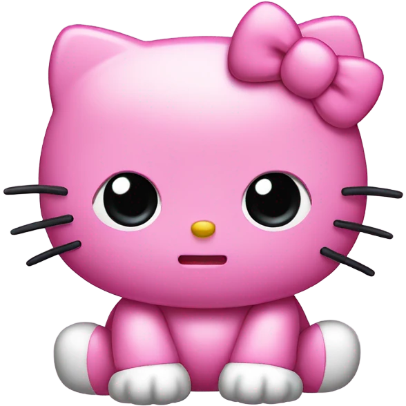 pink hello kitty crying emoji