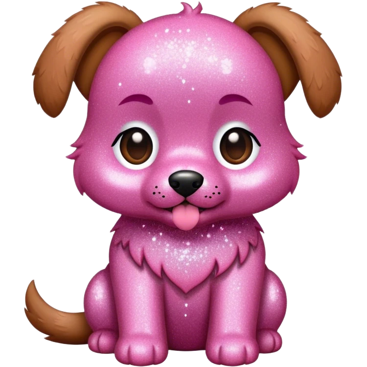 pink glitter puppy emoji