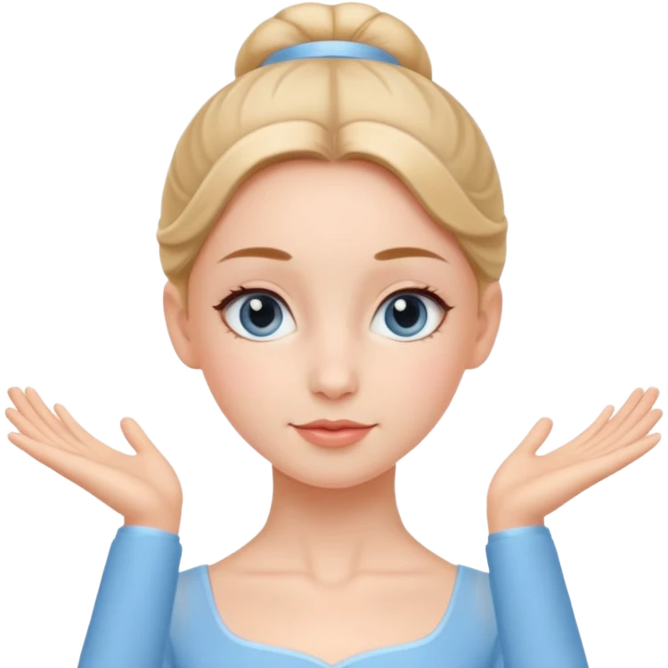 Blue Suit – Calm
 Ballerina in sky-blue suit, relaxed face, soft gentle expression.
















































 emoji