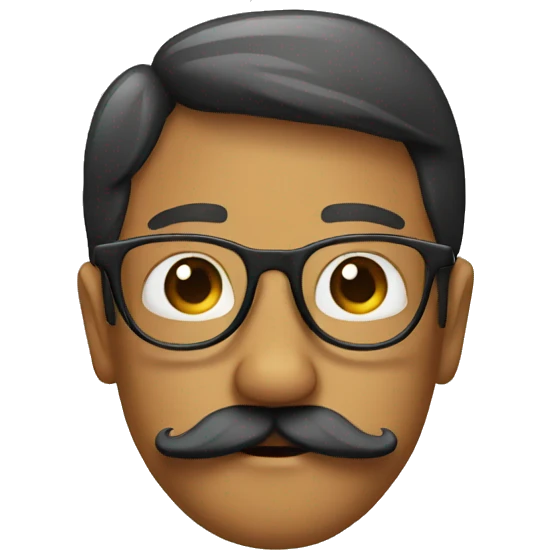 glasses mustache and nose emoji