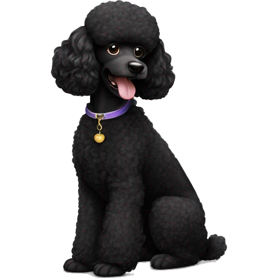 Black poodle emoji