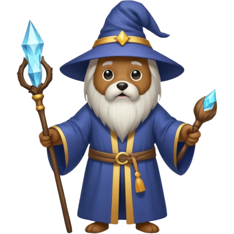 Dog wizard emoji