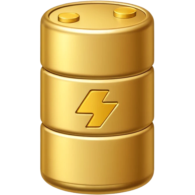a battery emoij, with the outline of a battery, but on the inside instead of a charging level containing vertically stacked coins emoji