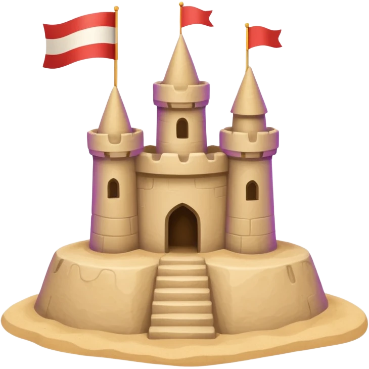 sand castle simple primitive very simple as made by a kid emoji