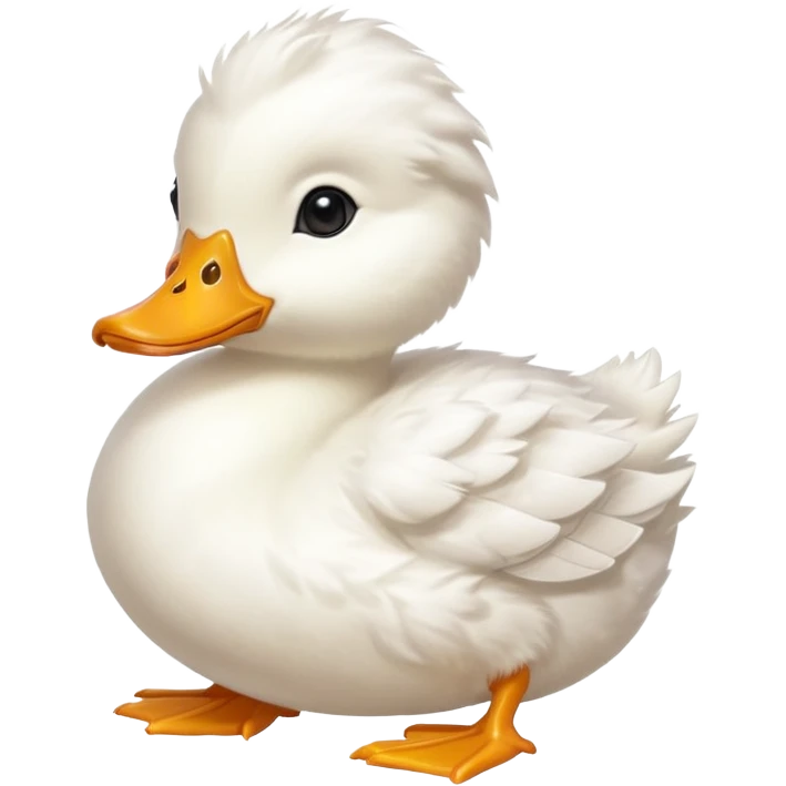 baby white duck emoji