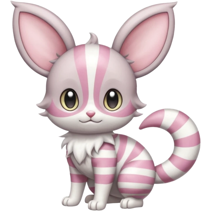  Fey Toony Espurr-Minccino-Skitty-Sprigatito-fusion-hybrid emoji