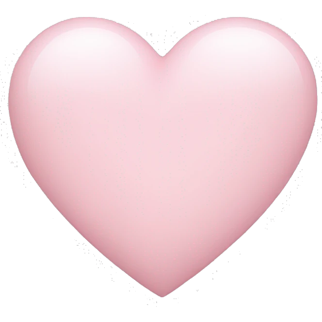 Light pink heart  emoji