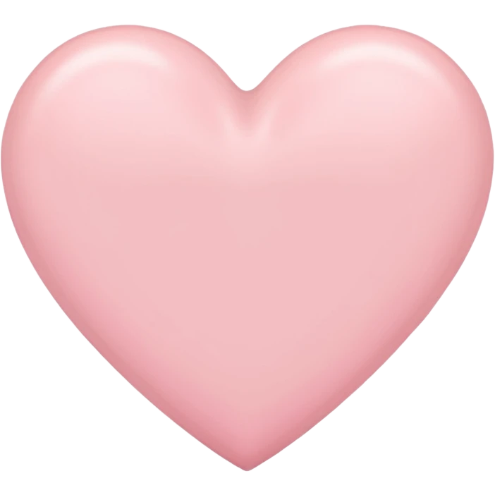 Light pink heart  emoji