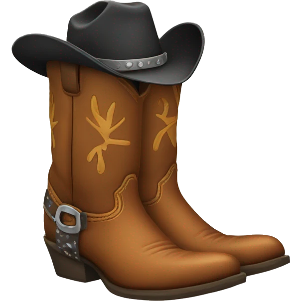 cowboy boots emoji