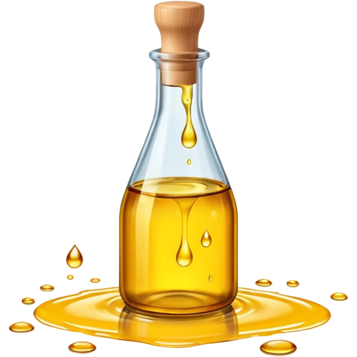 oil with bottle oil drope on floor emoji
