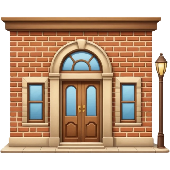 Beige bookshop building  emoji