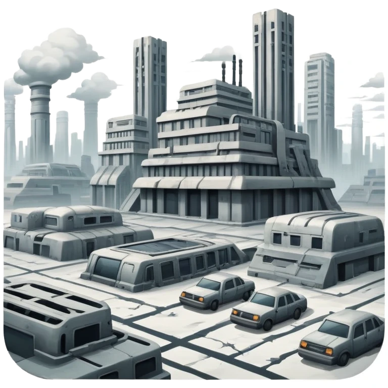 Dystopian Apocalyptic Aesthetic Scenery Deco emoji