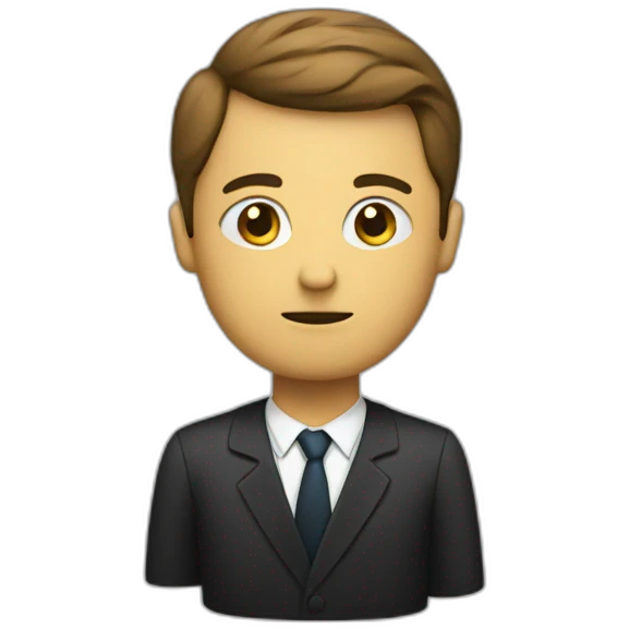 lawyer with question mark above head emoji