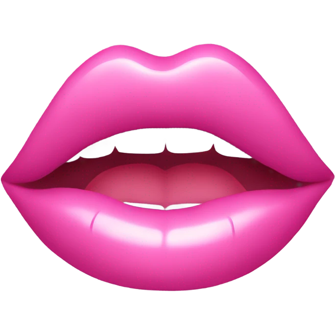 pink lipgloss emoji