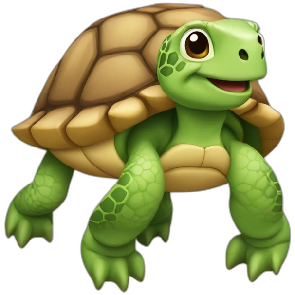 Tortue sur dromadaire emoji