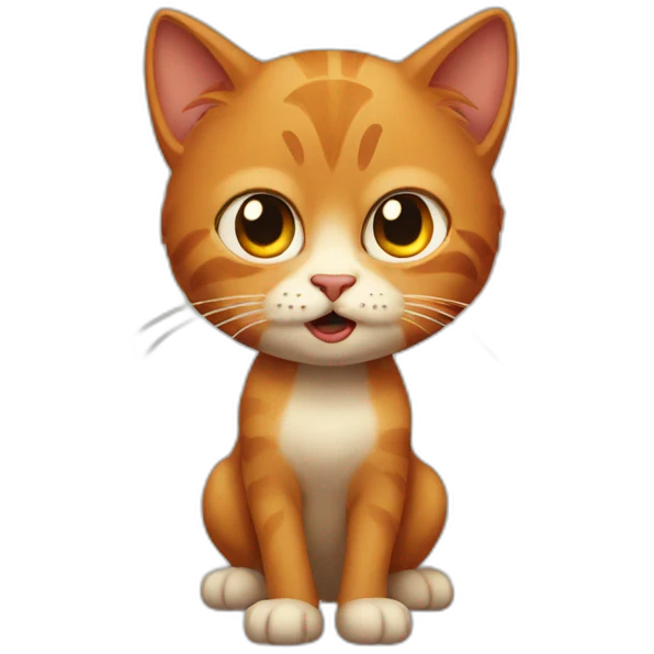 Cat redhead mad emoji
