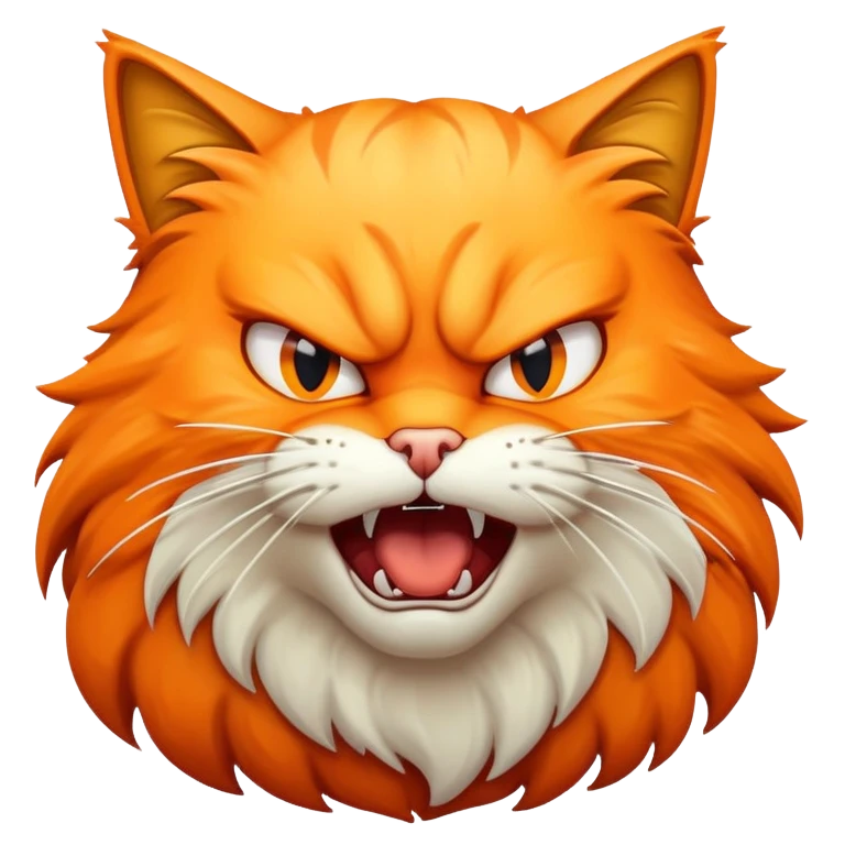 Hissing cat emoji