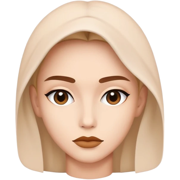 simple mysterious character with stylish minimalist fashion emoji