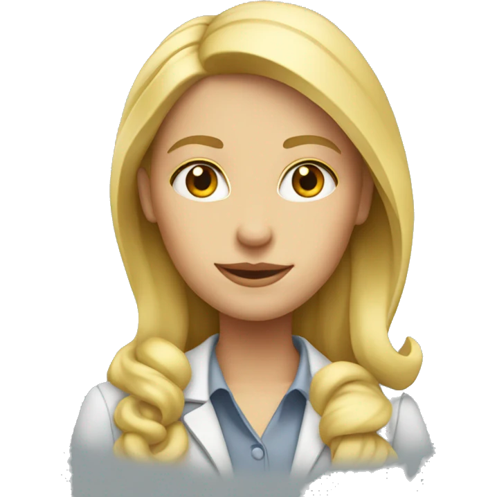 Architect blonde girl emoji