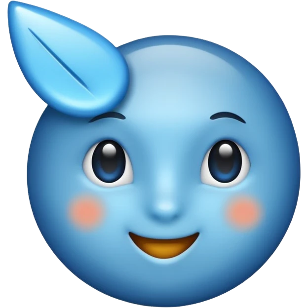 Blue good tick emoji emoji