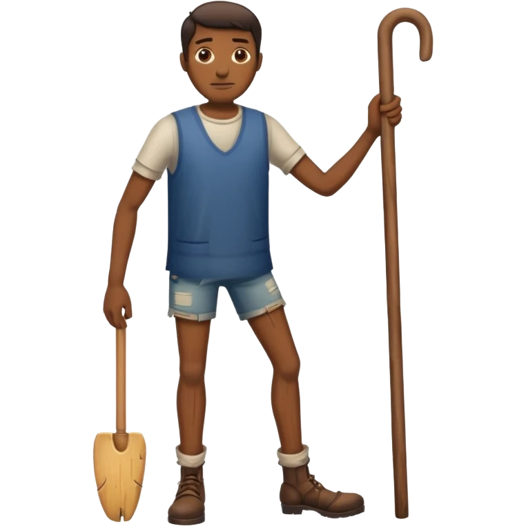 male wooden leg emoji