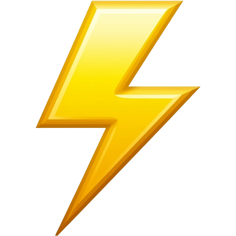 double lightning bolt emoji