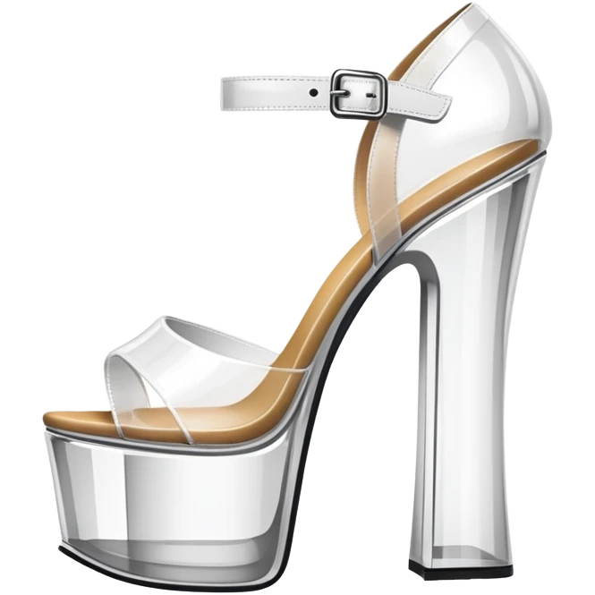 clear platform heel emoji