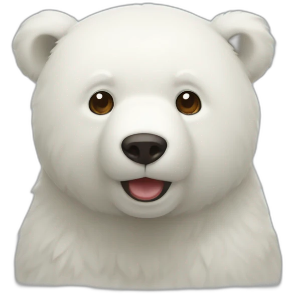 Ours mignon blanc emoji