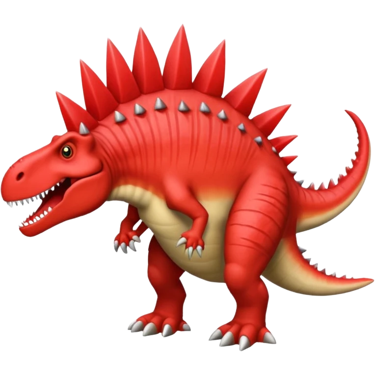 Spinosaurus with a large red spine emoji
