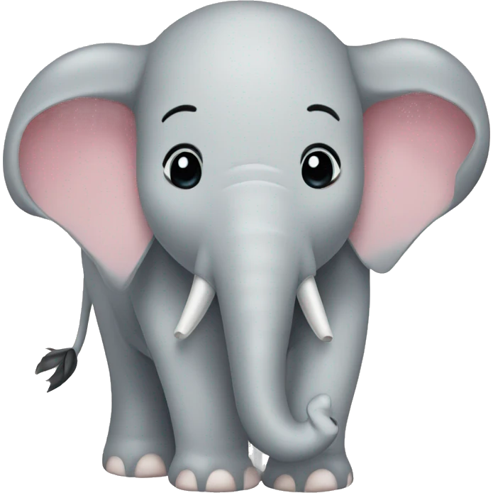 elephant with cow print emoji