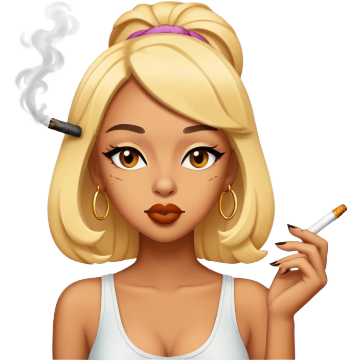 doja cat smoking a cigarrete emoji