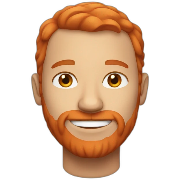 man with red hair emoji