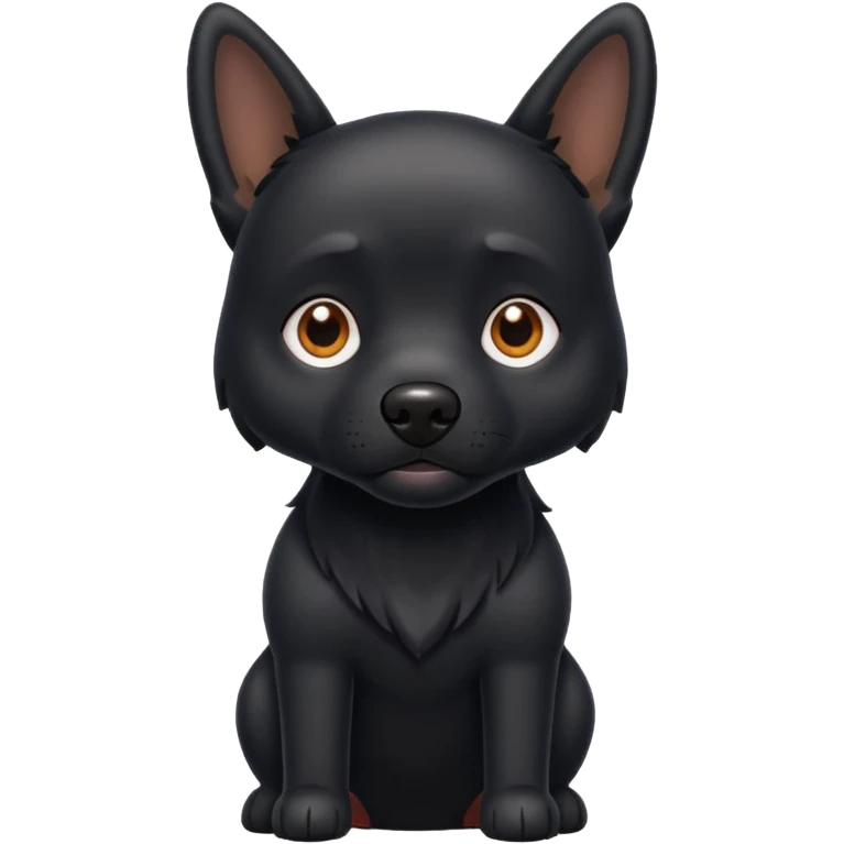 Black dog emoji