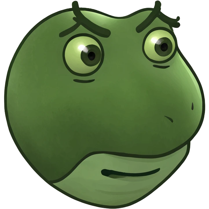 Scary face emoji