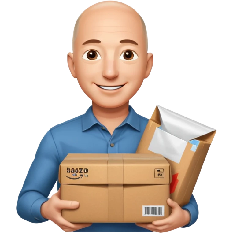jeffbezos holding parcel emoji
