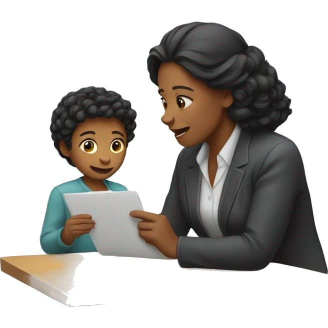 Mom ordering to her son emoji
