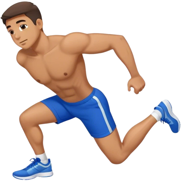 glute-bridges-exercise guy with blue shorts  emoji
