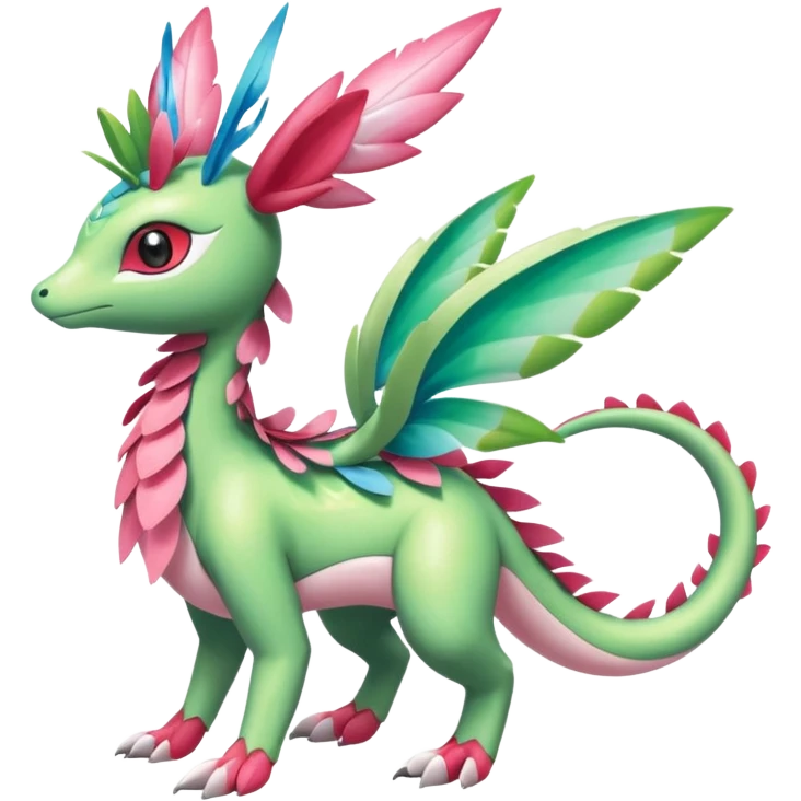 Shiny Exotic Flygon-Sylveon-Shaymin-Meganium-Hybrid-Creature emoji
