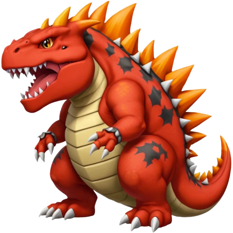 Groudon-Tyranitar-Bowser-Tyrantrum-Charizard-fusion emoji