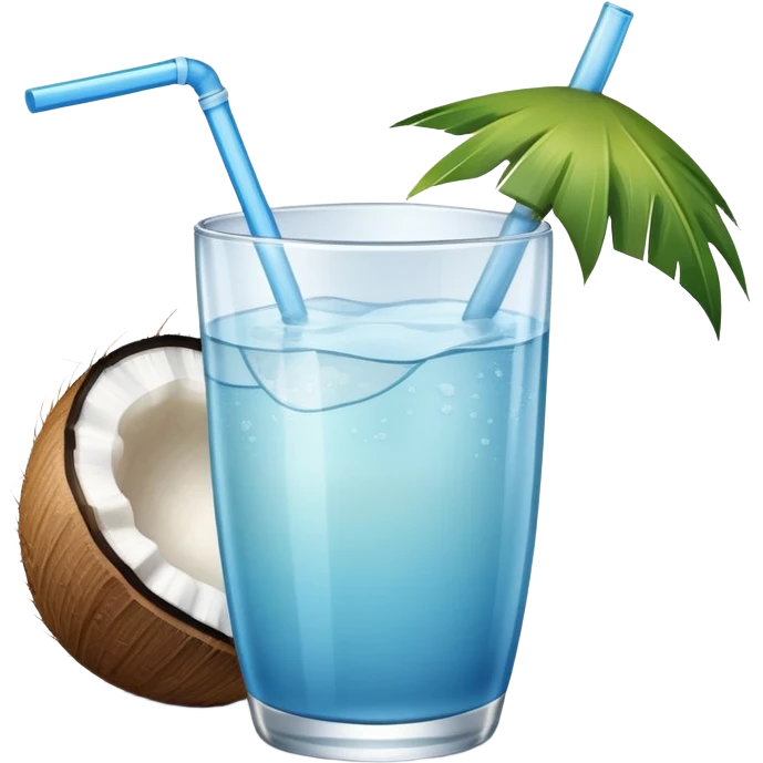 coconut water glass emoji