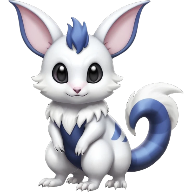Shiny Furret-Absol-Noibat-Hybrid (Full body) emoji
