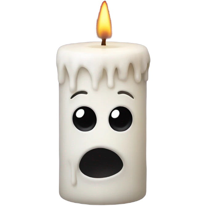 Creepy candle emoji
