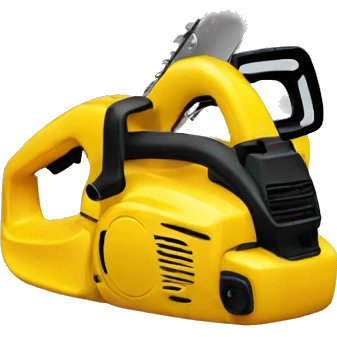 yellow toy chainsaw emoji