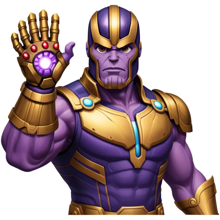 Thanos with Infinity Gauntlet emoji