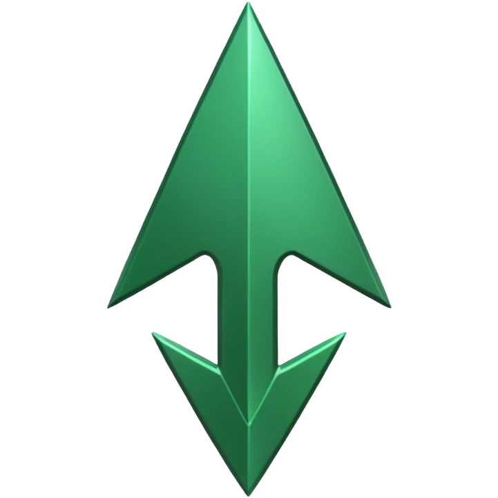 a green arrow pointing up emoji