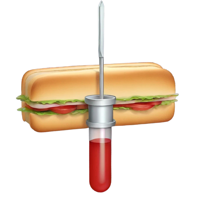 syringe sandwich emoji