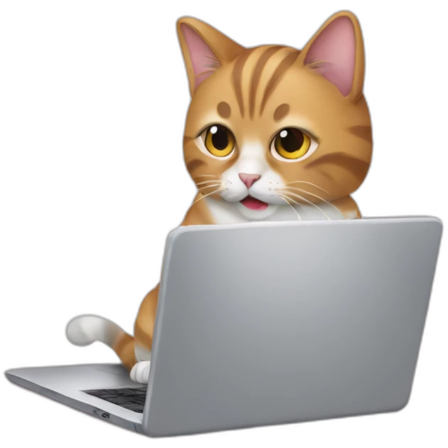cat-typing-on-laptop emoji