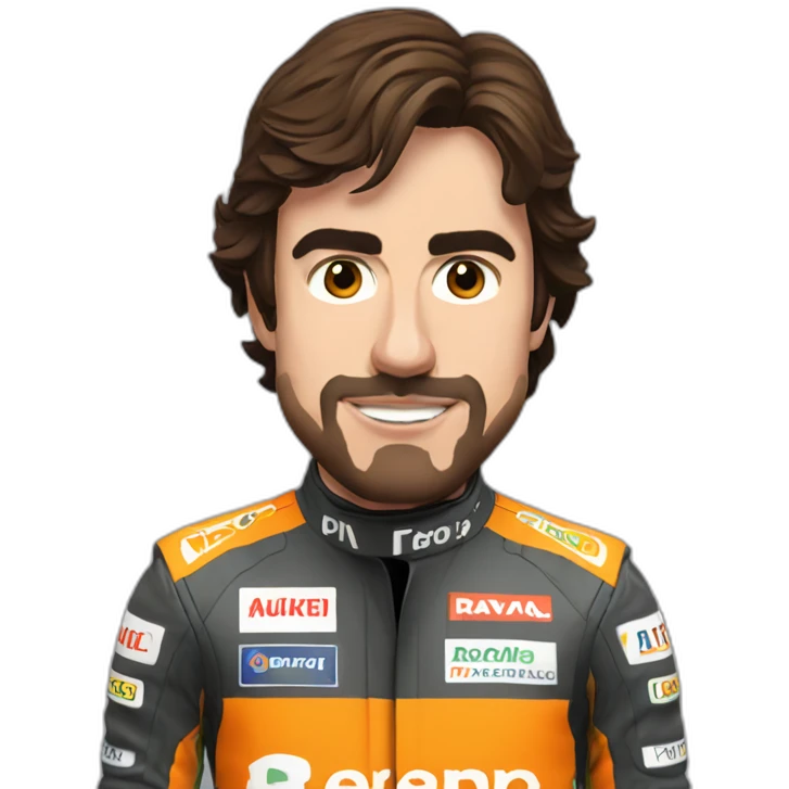 Fernando Alonso fedtejando emoji